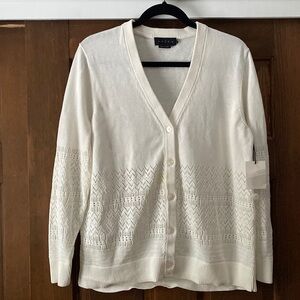 NWT Hatch maternity The Marley Knit Cardigan in ivory size 4